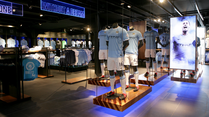 Decoratie Voorkeursbehandeling Passend Manchester City Retail Store | The Copeland Group